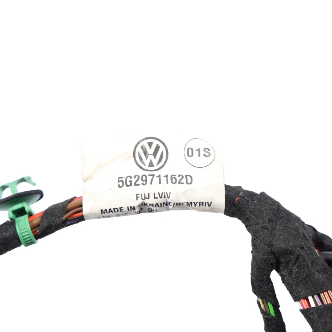 Volkswagen Golf 5G Front Door Wiring Loom Driver Side Right O/S - SKU RHD-5G2971162D - Part number 5G2971162D