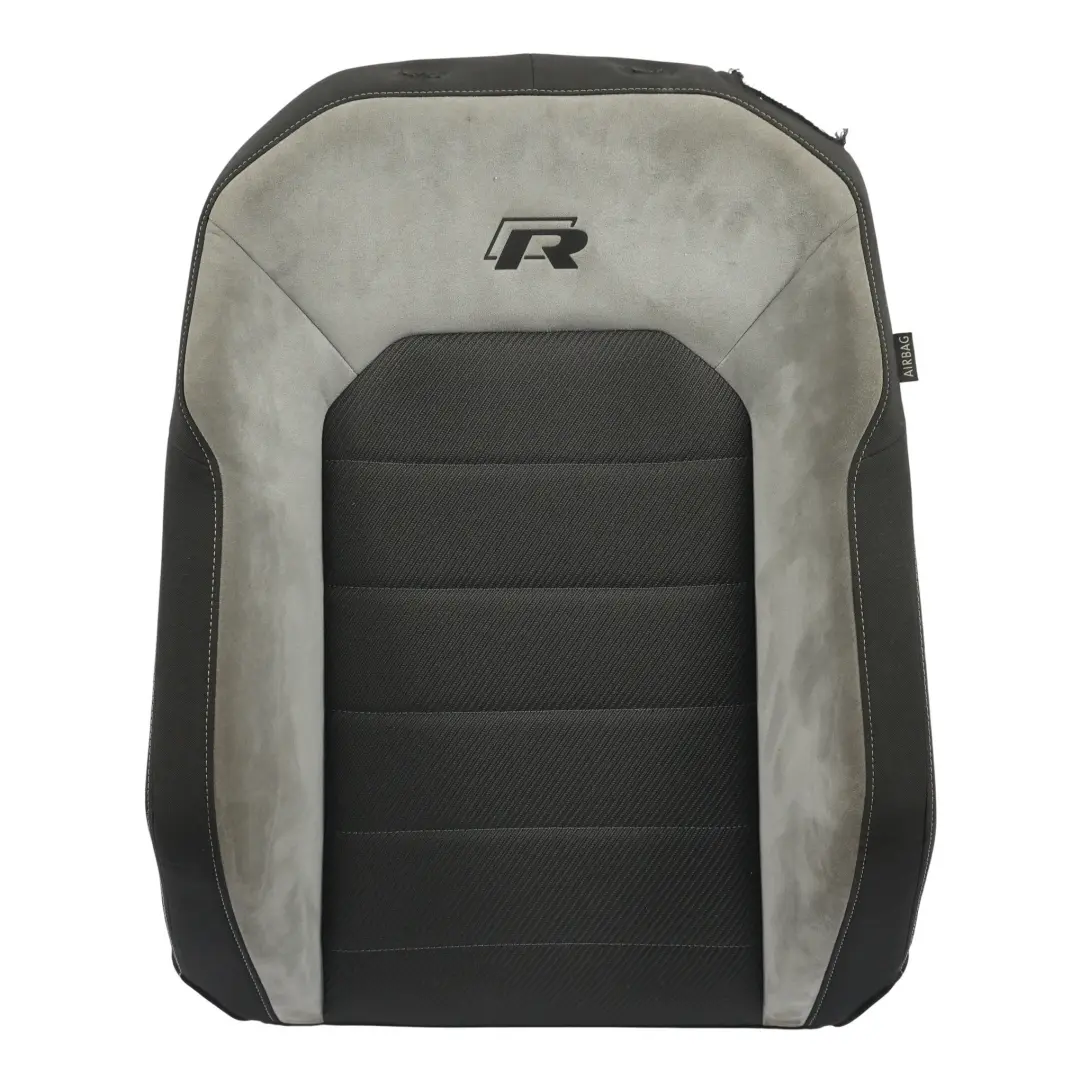 Volkswagen Golf Mk7 R Seat Backrest Front Left N/S Half Alcantara Titanium black - SKU 5G3881805CJ - Part number 5G3881805CJ