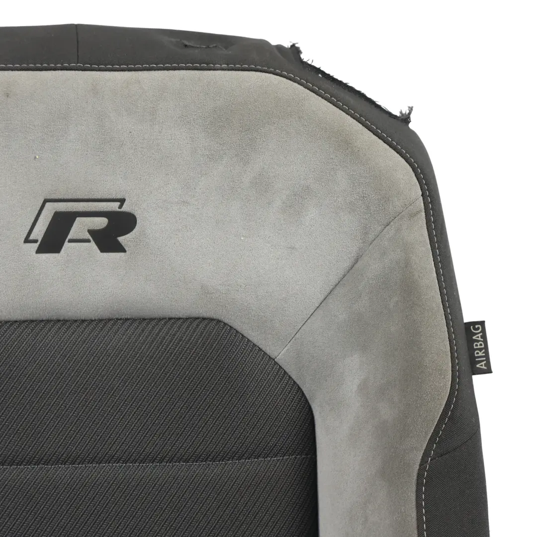 Backrest Front Left N/S Half Alcantara Titanium black to Volkswagen Golf Mk7 R Seat with Part number 5G3881805CJ Volkswagen Golf Mk7 R Seat Backrest Front Left N/S Half Alcantara Titanium black - SKU 5G3881805CJ - Part number 5G3881805CJ
