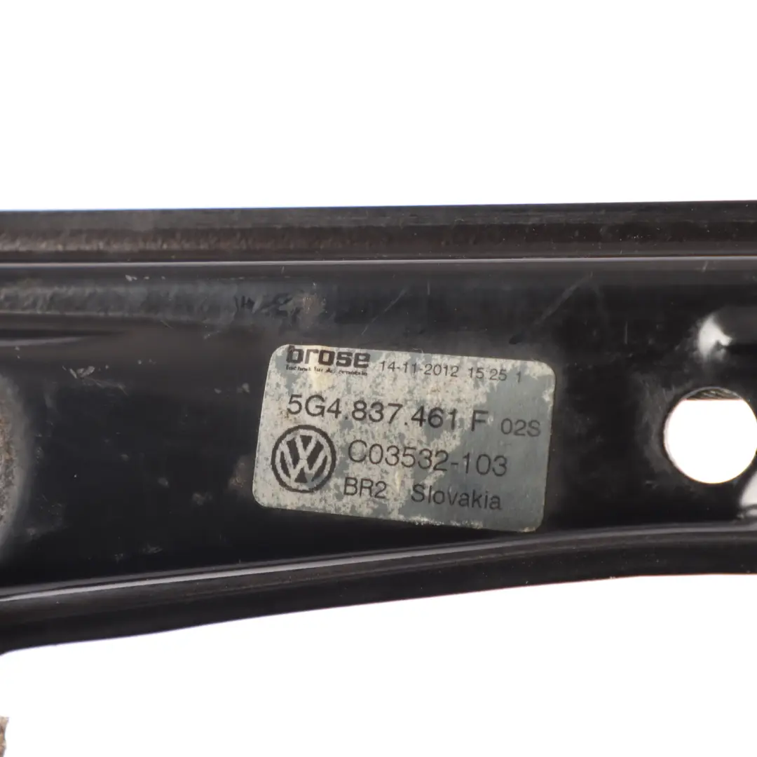 VW Volkswagen Golf Mk7 Front Door Window Regulator Lifter Left N/S - SKU 5G4837461F - Part number 5G4837461F