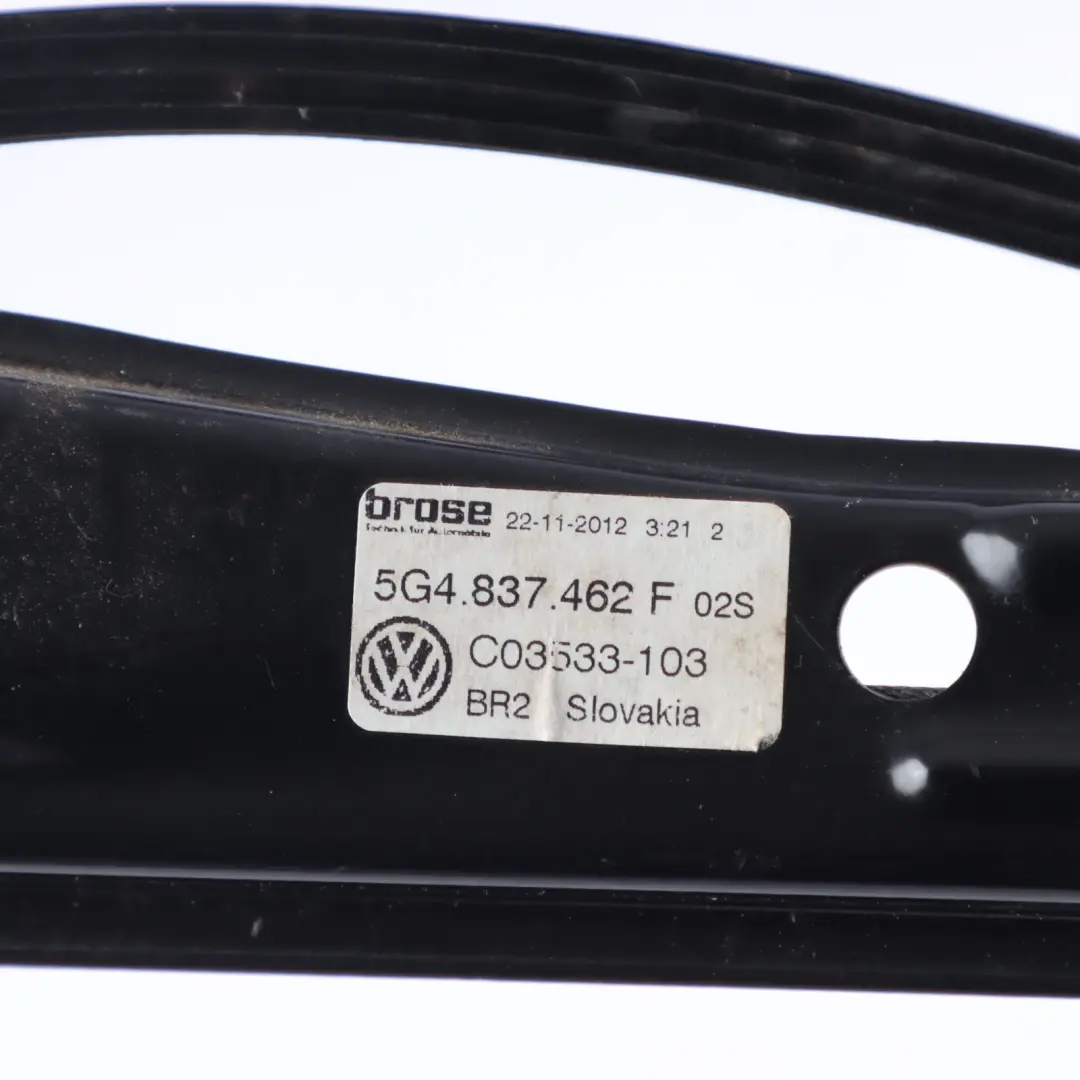 VW Volkswagen Golf Mk7 Front Door Window Regulator Lifter Right O/S - SKU 5G4837462F - Part number 5G4837462F