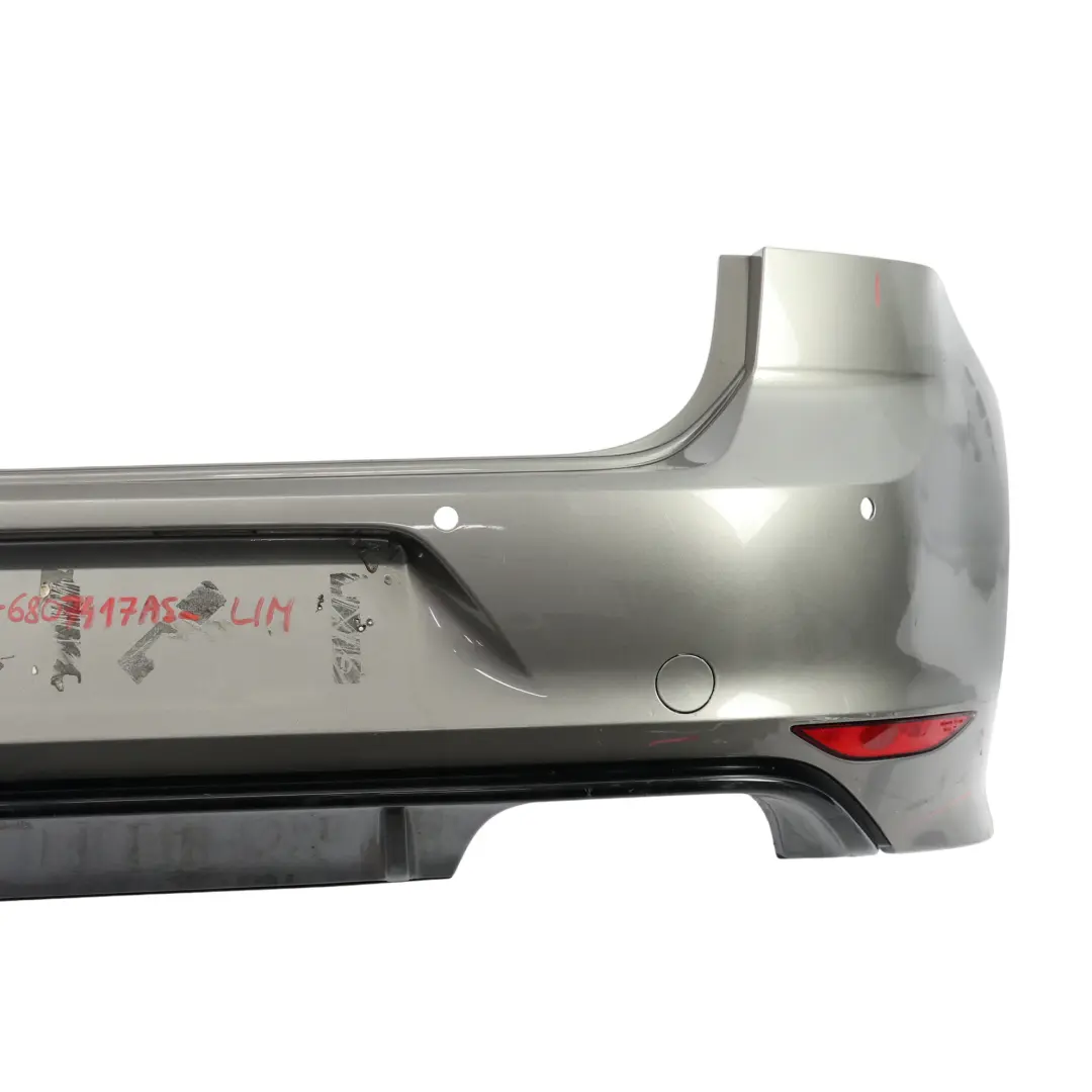 VW Golf Mk7 Bumper Rear R-Line Trim Panel Limestone Grey Metallic - A7N - SKU 5G6807417AS-LIM - Part number 5G6807417AS