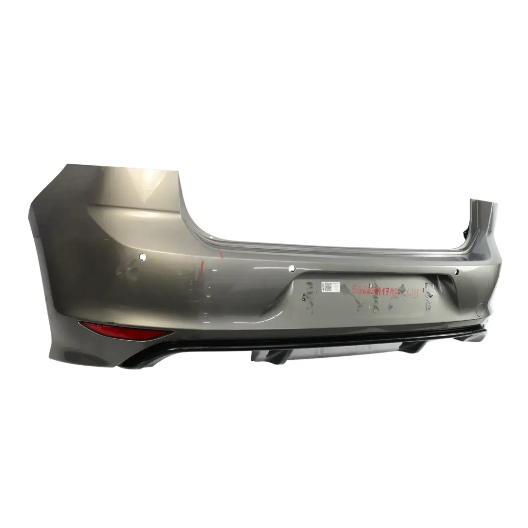 Bumper Rear R-Line Trim Panel Limestone Grey Metallic - A7N to VW Golf Mk7 with Part number 5G6807417AS VW Golf Mk7 Bumper Rear R-Line Trim Panel Limestone Grey Metallic - A7N - SKU 5G6807417AS-LIM - Part number 5G6807417AS