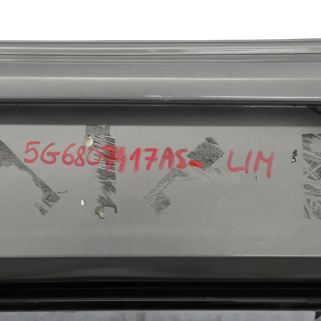 VW Golf Mk7 Bumper Rear R-Line Trim Panel Limestone Grey Metallic - A7N - SKU 5G6807417AS-LIM - Part number 5G6807417AS