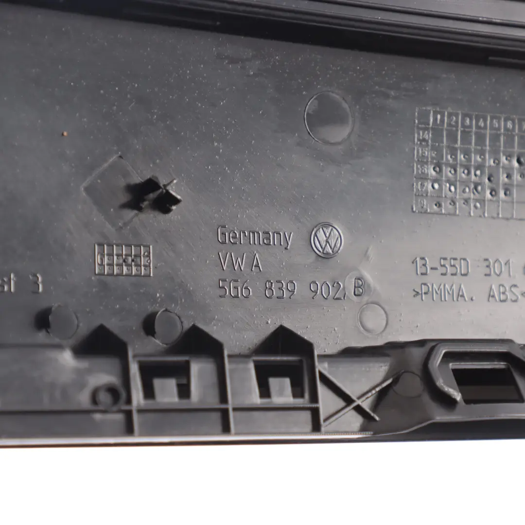 VW Volkswagen Golf 7 5G Osłona Słupka Drzwi Prawa Tylna - SKU 5G6839902B - Numer Części 5G6839902B