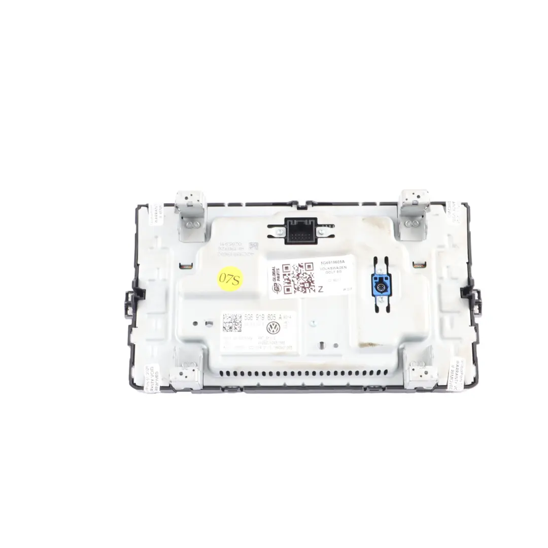 VW Volkswagen Golf Mk7 VII Multimedia Sat Nav Radio Display Screen - SKU 5G6919605A - Part number 5G6919605A