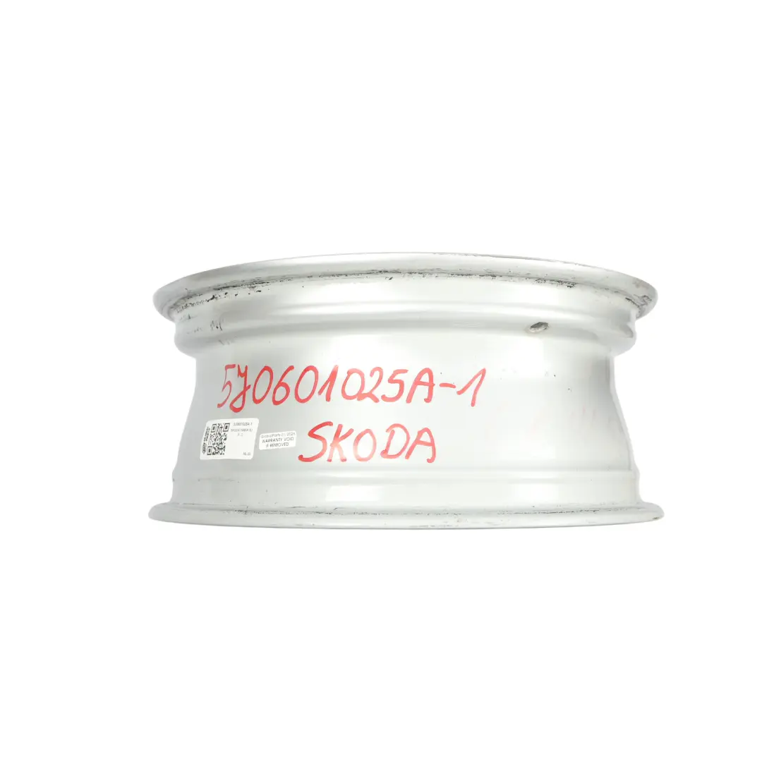  Llanta Skoda Fabia 5J Aleación Plata 5 Radios 15" ET:43 6J - SKU 5J0601025A-1 - Número de pieza 5J0601025A