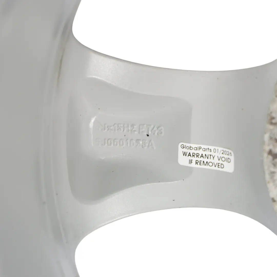 Skoda Fabia 5J Wheel Rim Alloy Silver 5 Spoke 15" ET:43 6J - SKU 5J0601025A-2 - Part number 5J0601025A