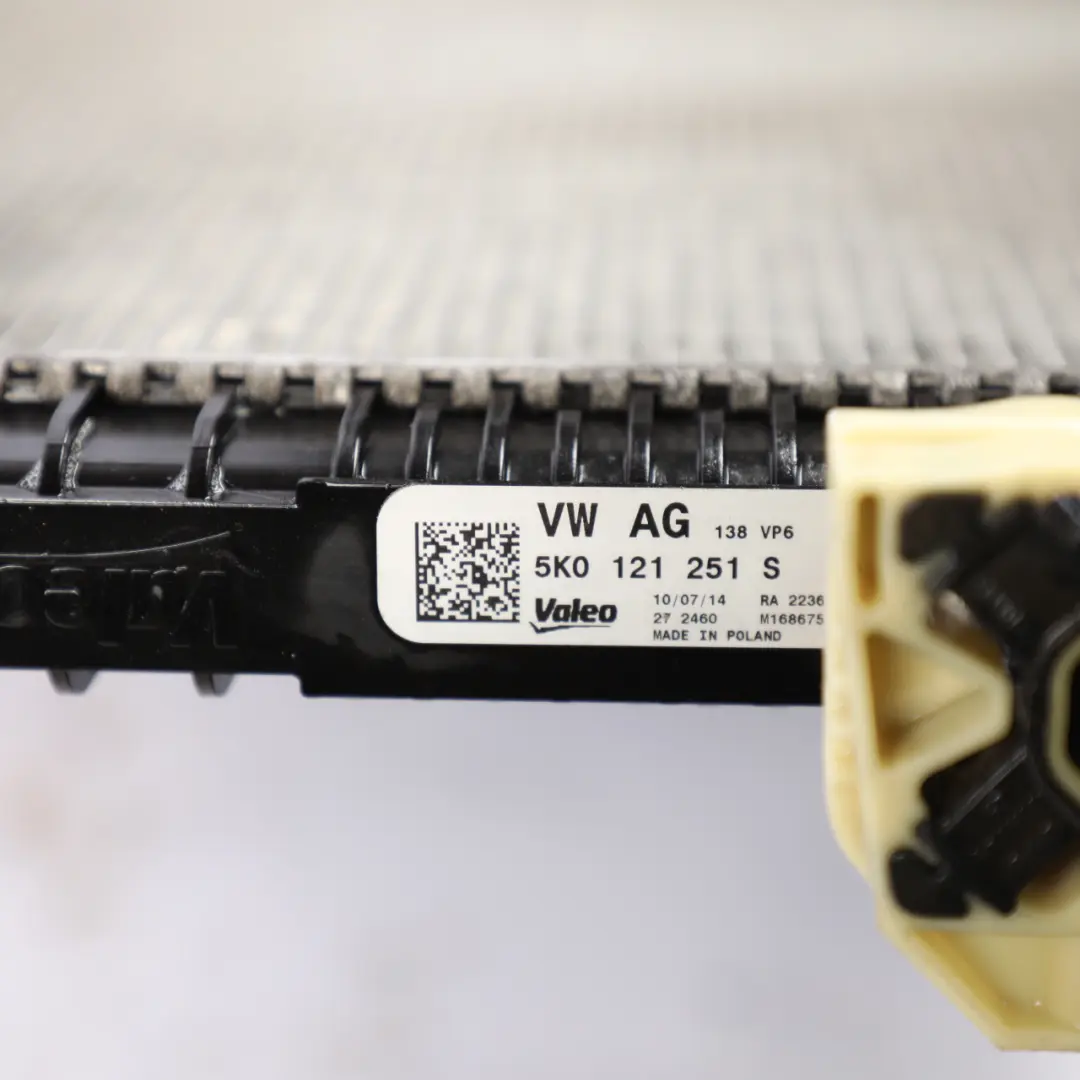 VW Jetta Mk4 Additional Coolant Radiator Engine Cooling Unit 1.4 TSI - SKU 5K0121251S - Part number 5K0121251S