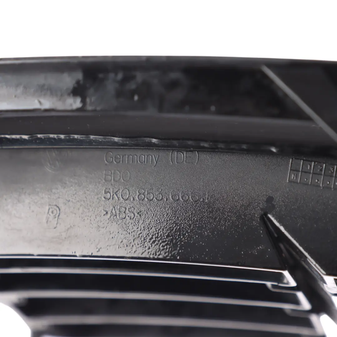 Mk6 Front Bumper Lower Grille Cover Right O/S to VW Volkswagen Golf with Part number 5K0853666E VW Volkswagen Golf Mk6 Front Bumper Lower Grille Cover Right O/S - SKU 5K0853666E - Part number 5K0853666E