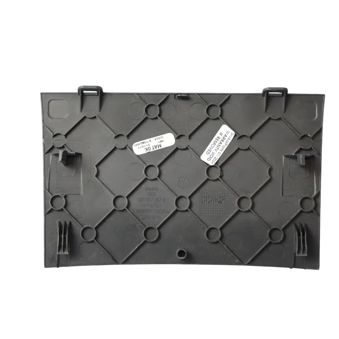 VW Golf Mk6 Osłona Zaślepka Bezpieczników Deski Konsolki A2046890939 - SKU 5K0857367B - Numer Części 5K0857367B