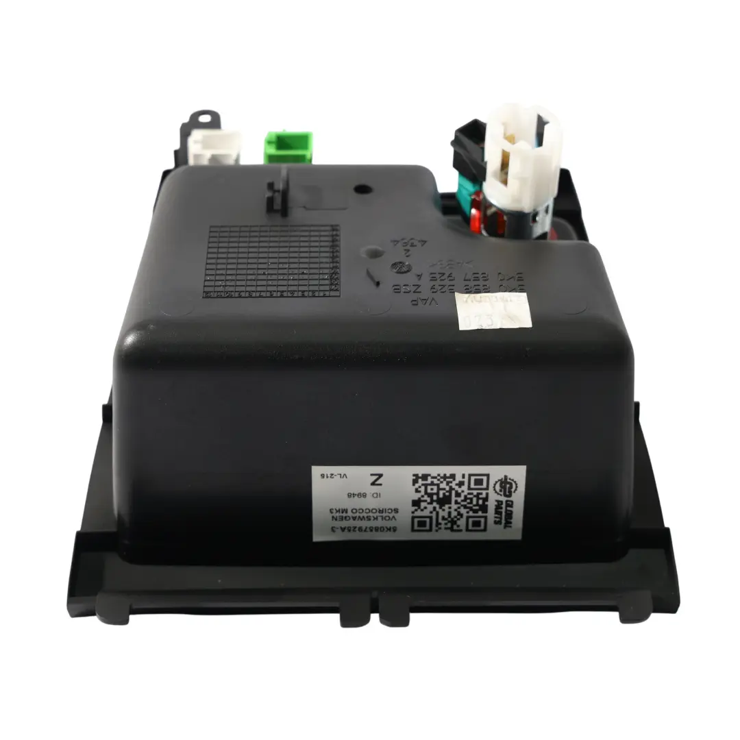VW Scirocco Mk3 Consola Central Bandeja 12V Panel Interruptores - SKU 5K0857925A-3 - Número de pieza 5K0857925A