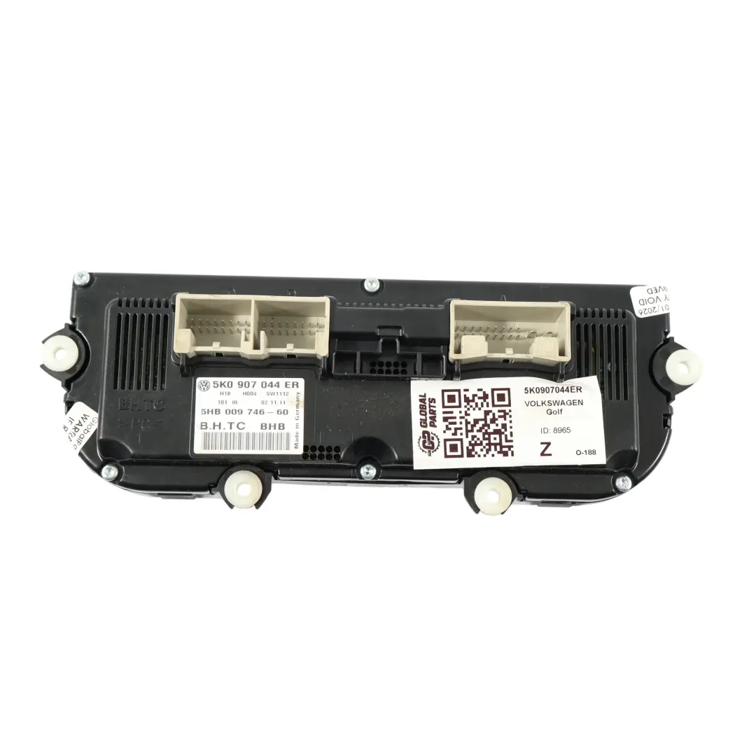 Mk6 Scirocco Mk3 Air Conditioning Panel Climate Switch to VW Golf with Part number 5K0907044ER VW Golf Mk6 Scirocco Mk3 Air Conditioning Panel Climate Switch - SKU 5K0907044ER - Part number 5K0907044ER