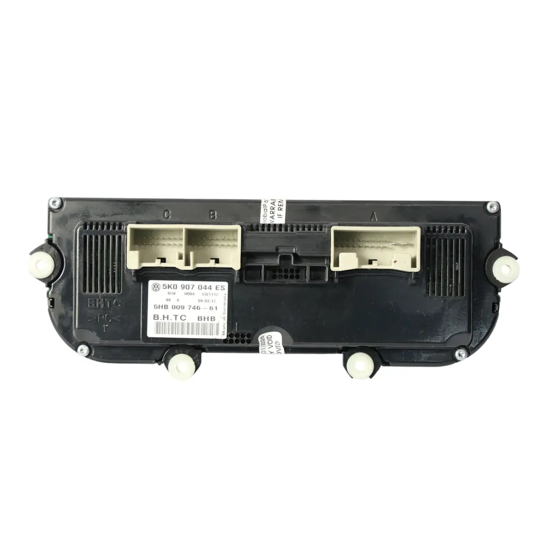 VW Scirocco Mk3 A/C Aire Acondicionado Módulo Control Calentador - SKU 5K0907044ES - Número de pieza 5K0907044ES