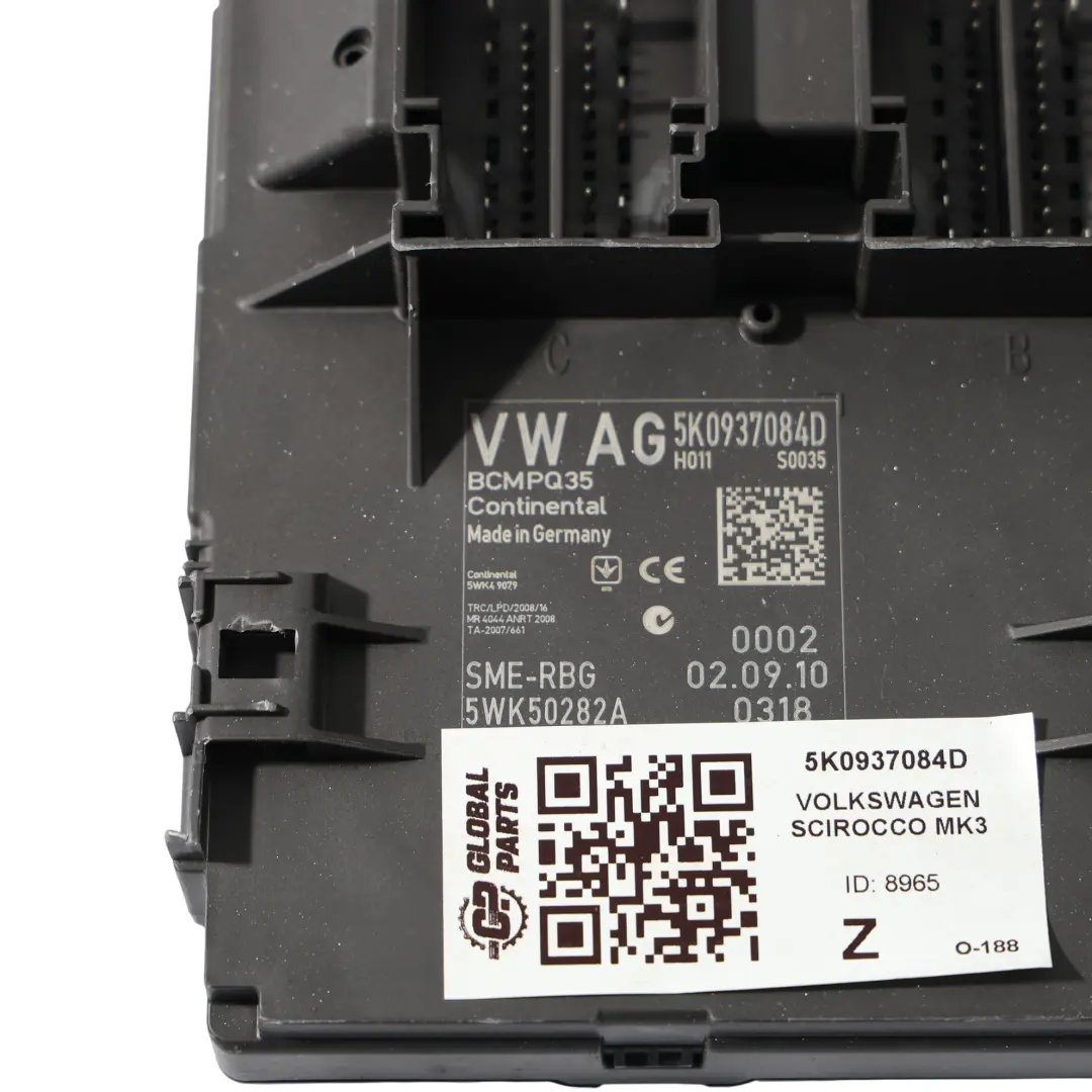Volkswagen Scirocco Mk3 Comfort BCM Control Module Unit ECU - SKU 5K0937084D - Part number 5K0937084D