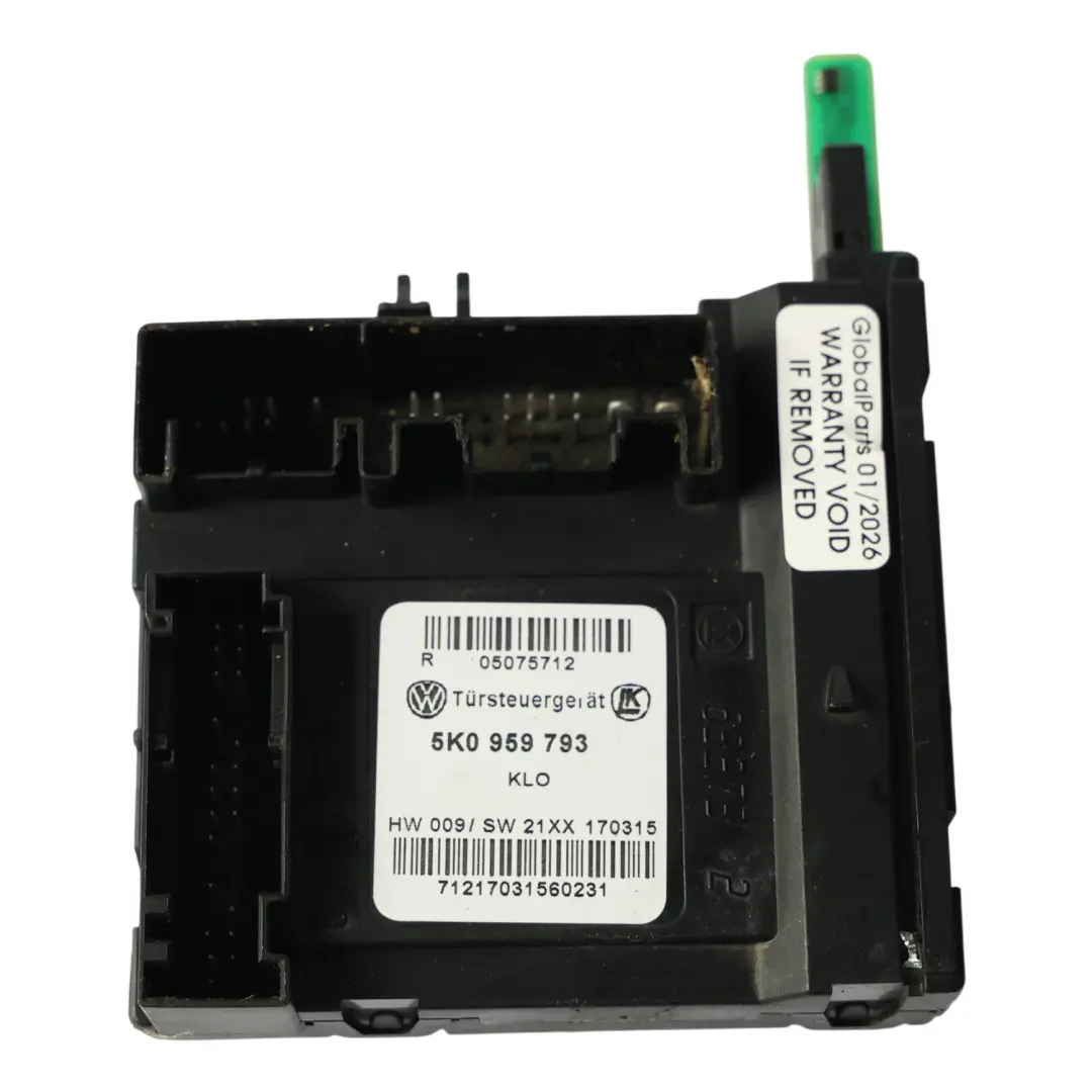 VW Caddy 2K Moduł Sterownik Silniczka Podnośnika Szyby ECU - SKU 5K0959793 - Numer Części 5K0959793