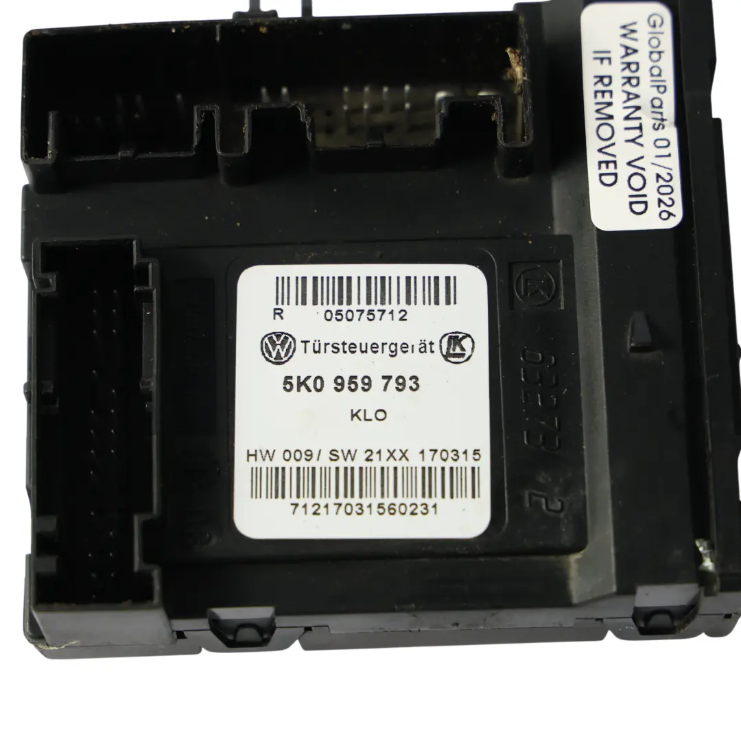 2K Moduł Sterownik Silniczka Podnośnika Szyby ECU do VW Caddy o numerze 5K0959793 VW Caddy 2K Moduł Sterownik Silniczka Podnośnika Szyby ECU - SKU 5K0959793 - Numer Części 5K0959793