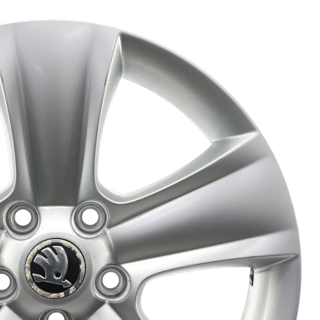 Skoda Yeti 5L Felge Leicht Metall Felge Silber 17" 7J ET:45 - SKU 5L0601025B-1 - Teilenummer 5L0601025B
