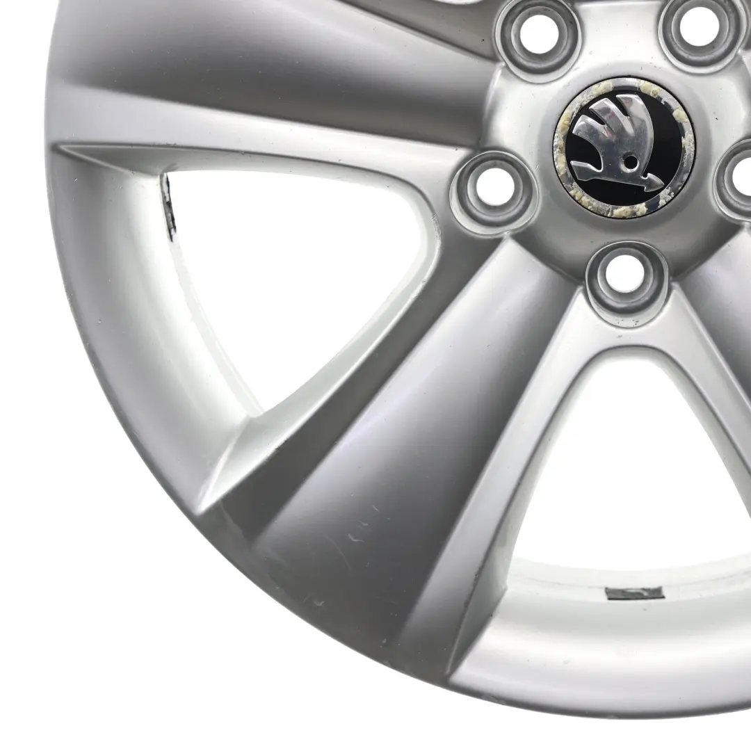 Skoda Yeti 5L Cerchio In Lega Argento 17" 7J ET:45 Raggi Stella - SKU 5L0601025B-1 - Numero di parte 5L0601025B