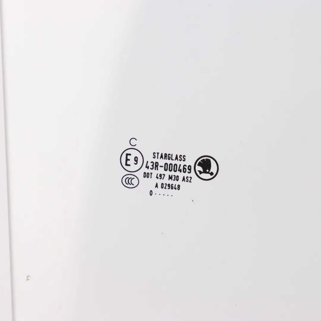 Skoda Yeti 5L Door Window Clear Glass Rear Right O/S - SKU 5L0845206 - Part number 5L0845206