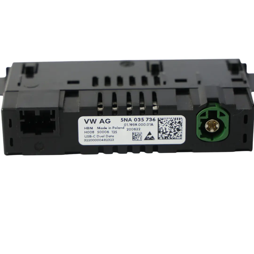 Mk2 SY Doppelte USB-C Anschluss Buchse Mittel Konsole für VW Crafter mit Teilenummer 5NA035736 VW Crafter Mk2 SY Doppelte USB-C Anschluss Buchse Mittel Konsole - SKU 5NA035736 - Teilenummer 5NA035736