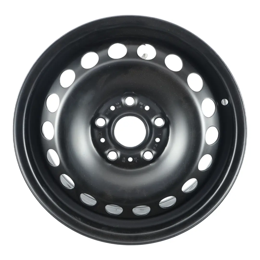 Volkswagen Golf Mk7 Jante En Acier Noir 15" 6J ET:43 - SKU 5Q0601027C - Numéro de pièce 5Q0601027C