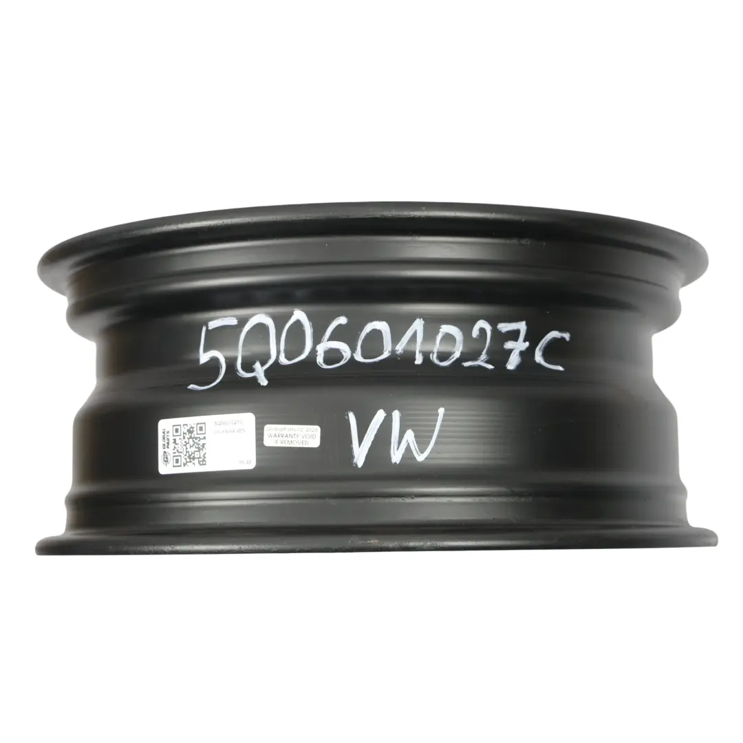 Czarna Felga Stalowa 15" 6J ET:43 do Volkswagen Golf Mk7 o numerze 5Q0601027C Volkswagen Golf Mk7 Czarna Felga Stalowa 15" 6J ET:43 - SKU 5Q0601027C - Numer Części 5Q0601027C