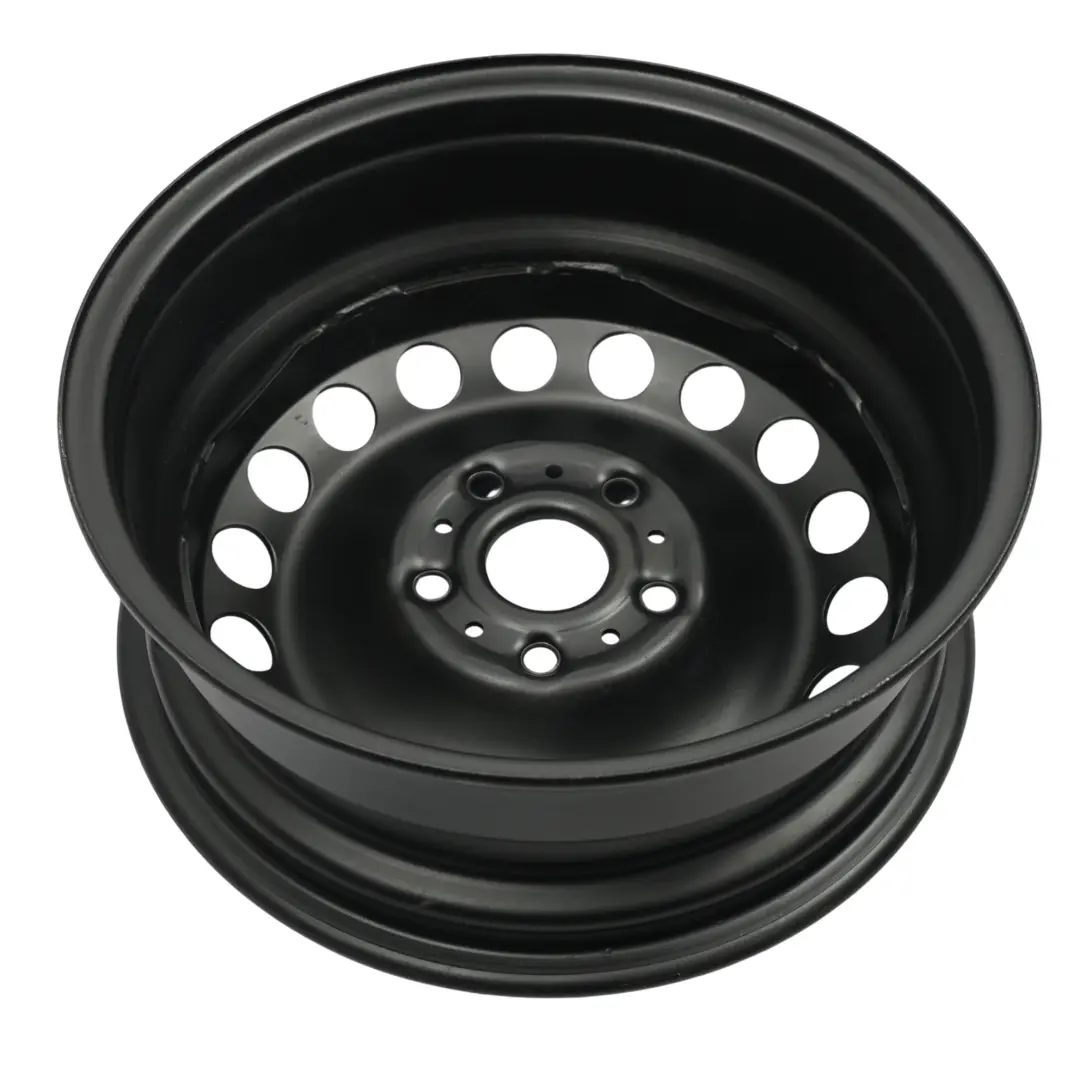 Llanta De Acero Negra 15" 6J ET:43 para Volkswagen Golf Mk7 con número de pieza 5Q0601027C Volkswagen Golf Mk7 Llanta De Acero Negra 15" 6J ET:43 - SKU 5Q0601027C - Número de pieza 5Q0601027C
