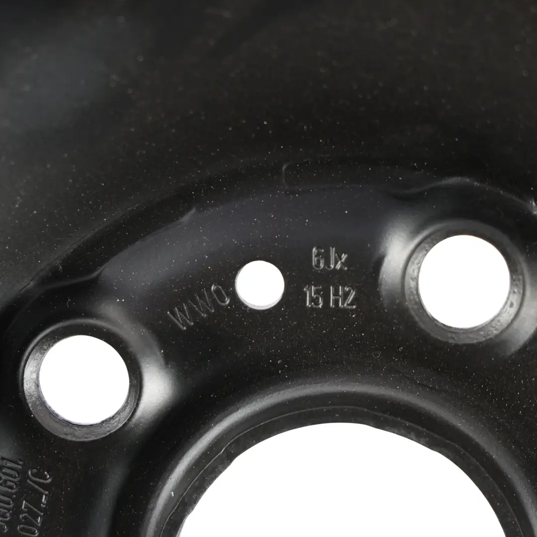 Volkswagen Golf Mk7 Black Steel Wheel Rim 15" 6J ET:43 - SKU 5Q0601027C - Part number 5Q0601027C