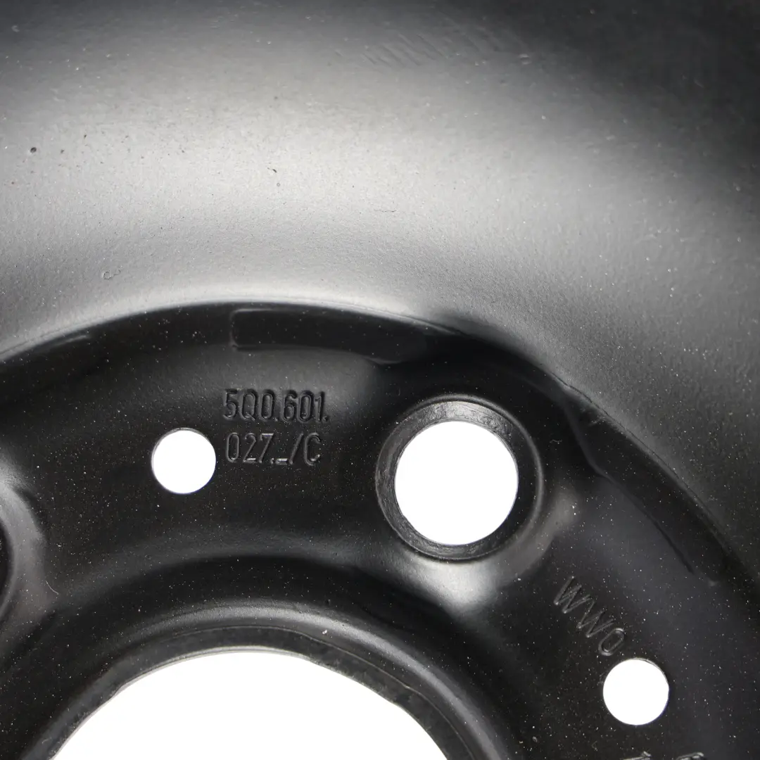 Volkswagen Golf Mk7 Black Steel Wheel Rim 15" 6J ET:43 - SKU 5Q0601027C - Part number 5Q0601027C
