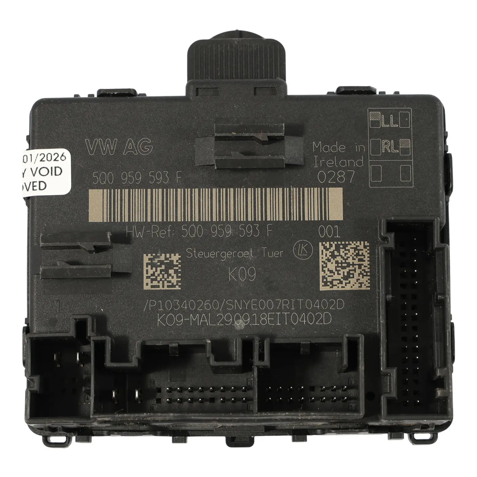 VW Golf Mk7 Modulo Porta Anteriore Unità Di Controllo ECU Lato Guida 5Q0959593F