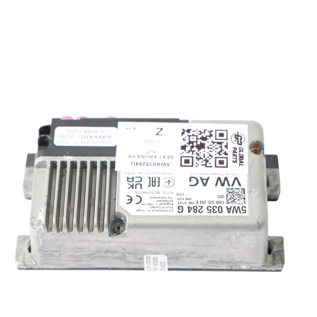 Connectivity Control Unit Online Services D to Seat Arona Fr Kj7 with Part number 5WA035284G Seat Arona Fr Kj7 Connectivity Control Unit Online Services D - SKU 5WA035284G - Part number 5WA035284G