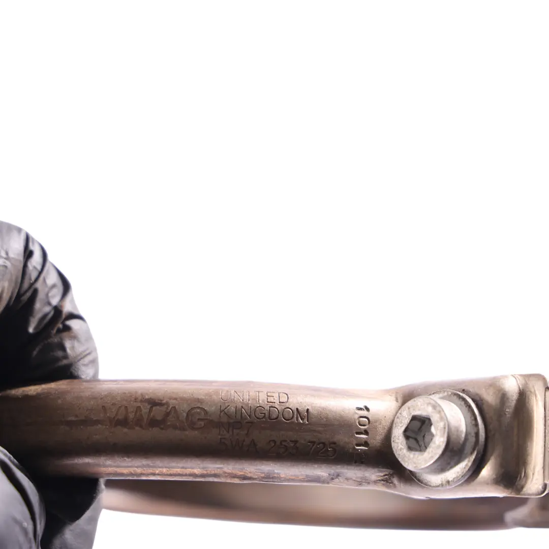 Exhaust Clamp Pipe Bracket Mount Holder 2.0 TFSI to Volkswagen T-Roc A11 with Part number 5WA253725 Volkswagen T-Roc A11 Exhaust Clamp Pipe Bracket Mount Holder 2.0 TFSI - SKU 5WA253725 - Part number 5WA253725