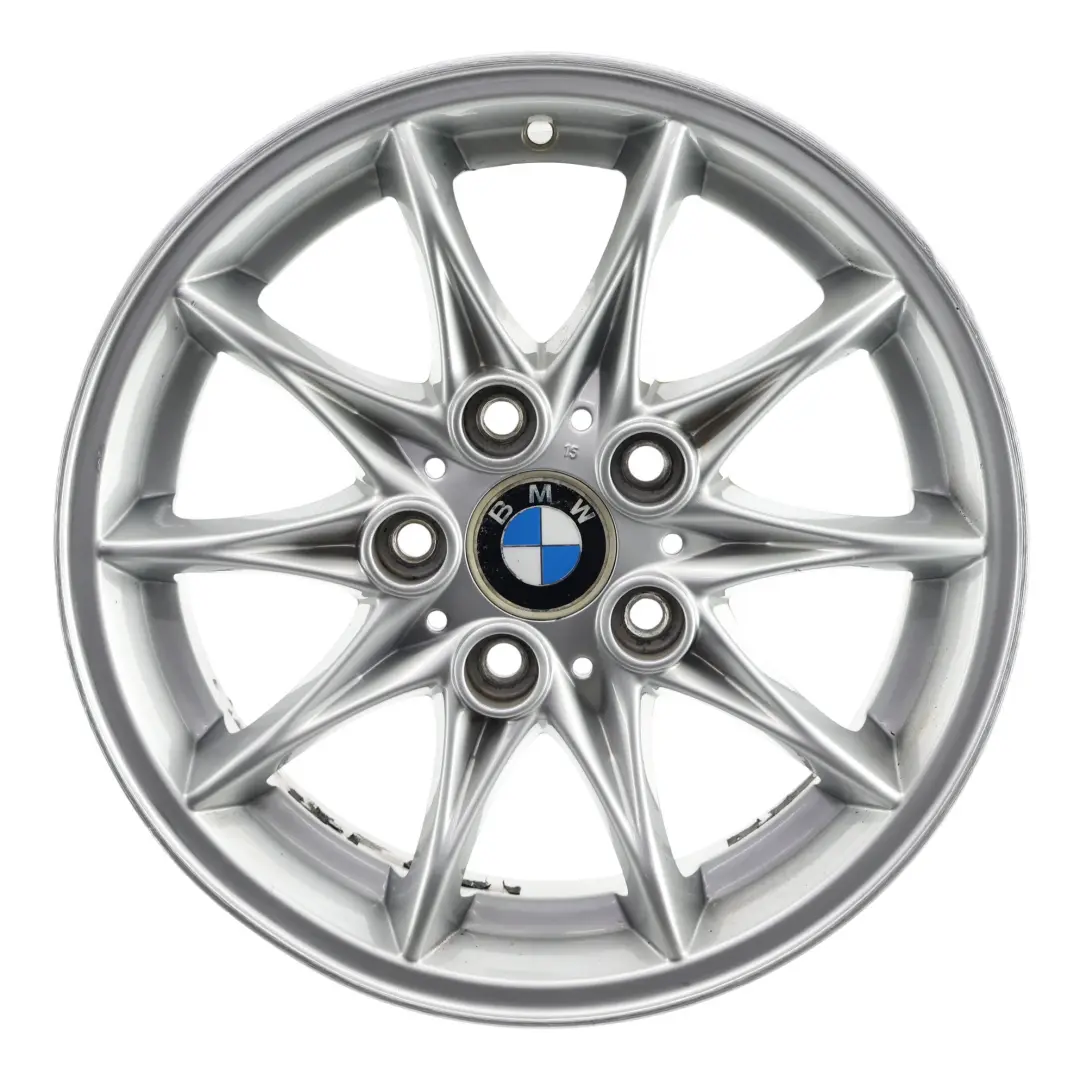 Alloy Wheel Rim 16" Star Spoke 104 ET:47 7J to BMW Z4 Series E85 Silver with Part number 6758189 BMW Z4 Series E85 Silver Alloy Wheel Rim 16" Star Spoke 104 ET:47 7J - SKU 6758189-3 - Part number 6758189