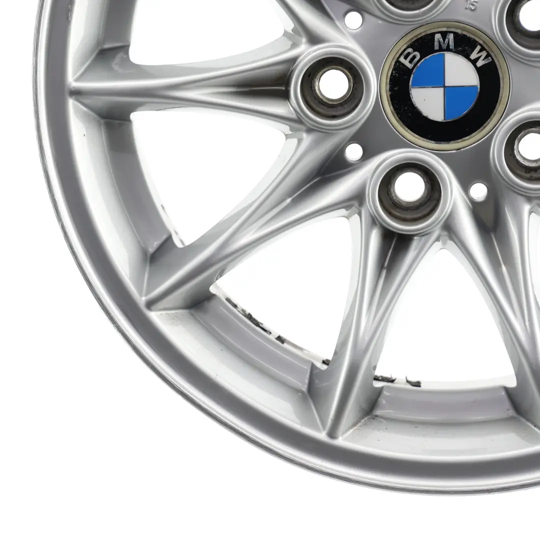 Alloy Wheel Rim 16" Star Spoke 104 ET:47 7J to BMW Z4 Series E85 Silver with Part number 6758189 BMW Z4 Series E85 Silver Alloy Wheel Rim 16" Star Spoke 104 ET:47 7J - SKU 6758189-3 - Part number 6758189