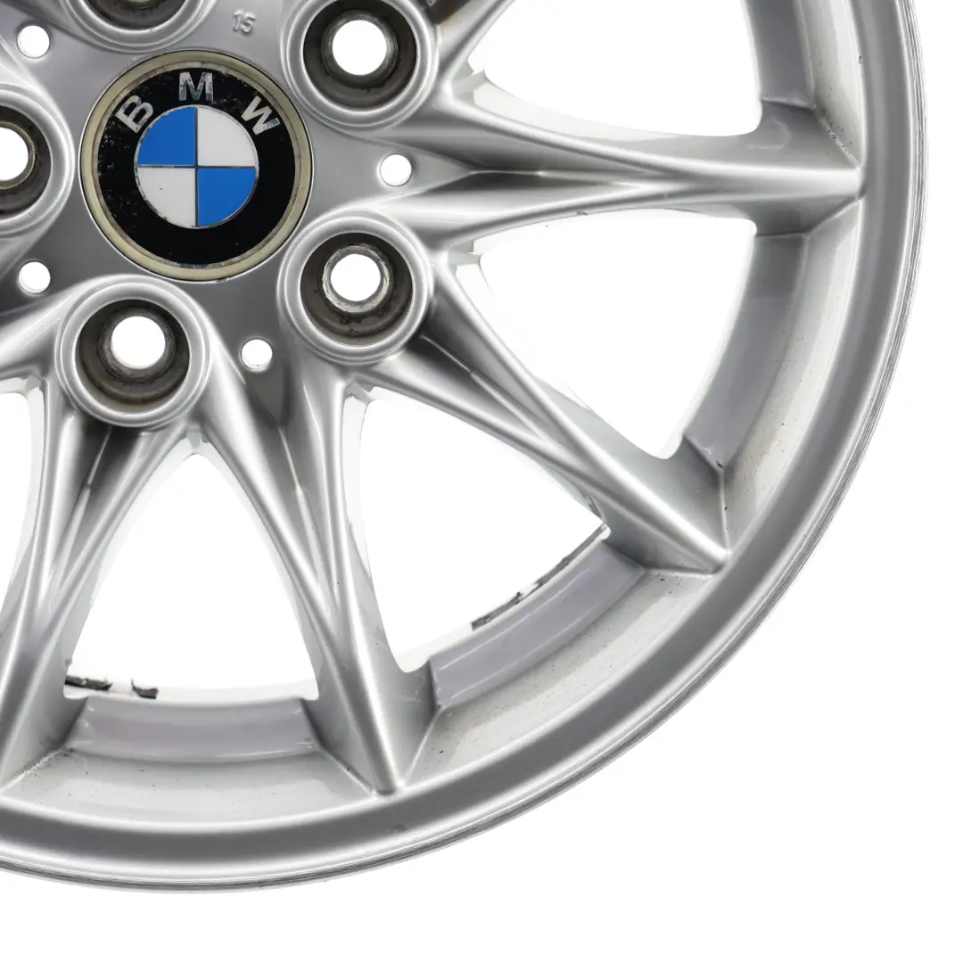 Alloy Wheel Rim 16" Star Spoke 104 ET:47 7J to BMW Z4 Series E85 Silver with Part number 6758189 BMW Z4 Series E85 Silver Alloy Wheel Rim 16" Star Spoke 104 ET:47 7J - SKU 6758189-3 - Part number 6758189