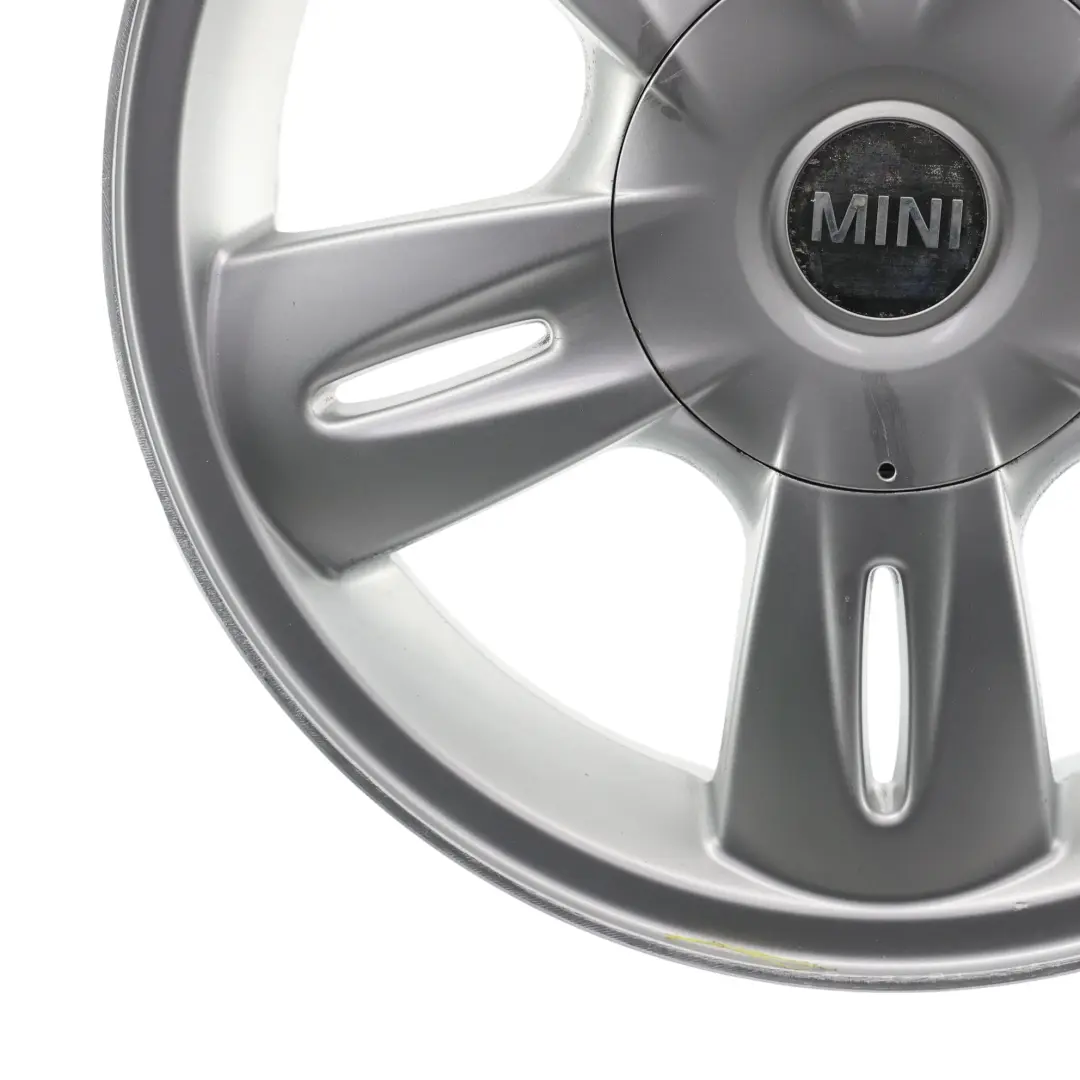Silber Alu Felge 15" 5,5J ET:45 5 Star Rocket 93 für Mini Cooper One R50 mit Teilenummer 6763295 Mini Cooper One R50 Silber Alu Felge 15" 5,5J ET:45 5 Star Rocket 93 - SKU 6763295-1 - Teilenummer 6763295