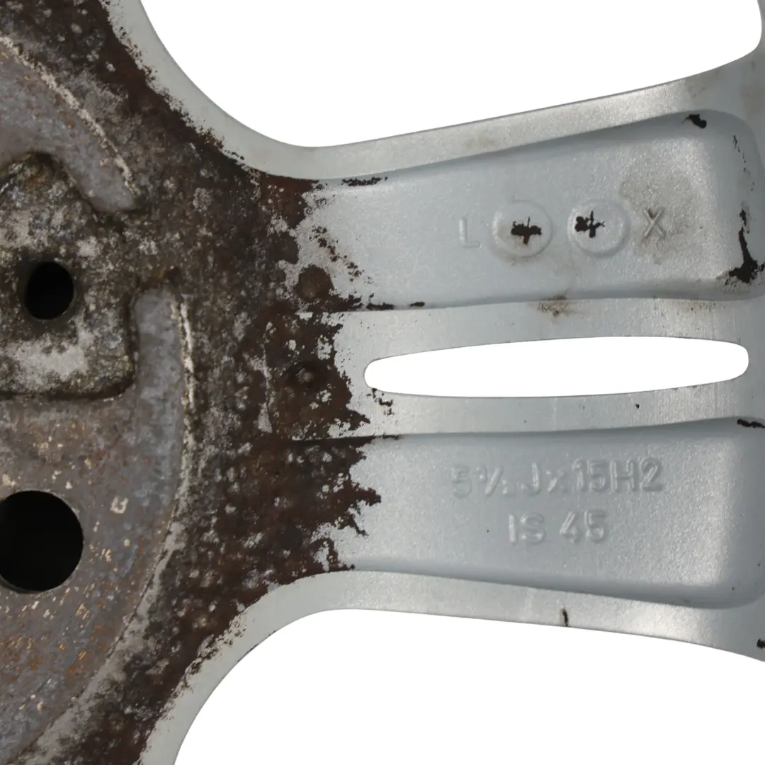 Mini One R50 R52 Silver Wheel Alloy Rim 15" 5,5J ET:45 Star Rocket 93 - SKU 6763295-5 - Part number 6763295