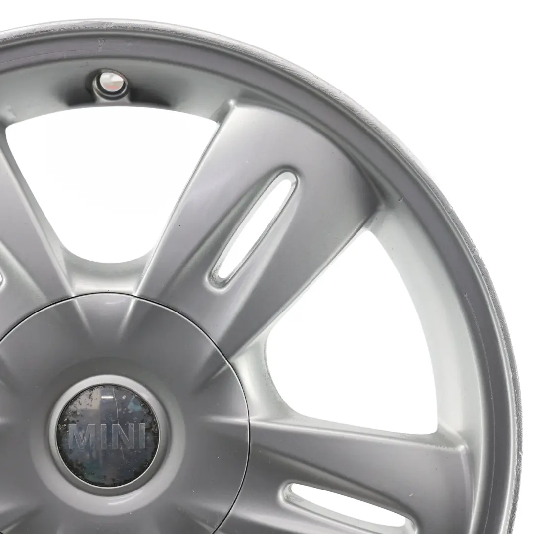 Alloy Rim 15" 5,5J ET:45 Star Rocket 93 to Mini One R50 R52 Silver Wheel with Part number 6763295 Mini One R50 R52 Silver Wheel Alloy Rim 15" 5,5J ET:45 Star Rocket 93 - SKU 6763295-5 - Part number 6763295