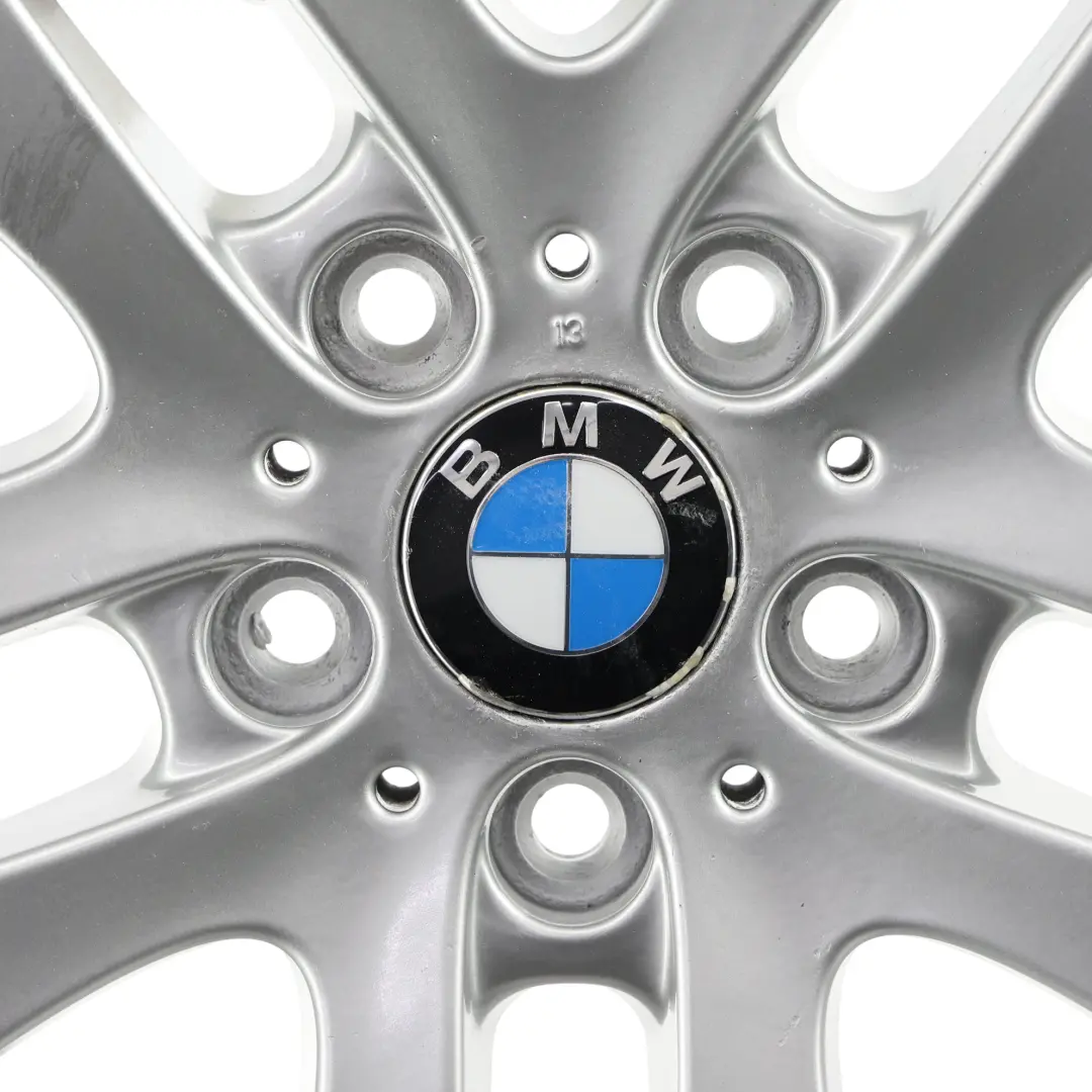 Plata Aluminio Llanta de 16" Rayo Doble 156 7J ET:3 4 para BMW E90 E91 con número de pieza 6765810 BMW E90 E91 Plata Aluminio Llanta de 16" Rayo Doble 156 7J ET:3 4 - SKU 6765810-2 - Número de pieza 6765810