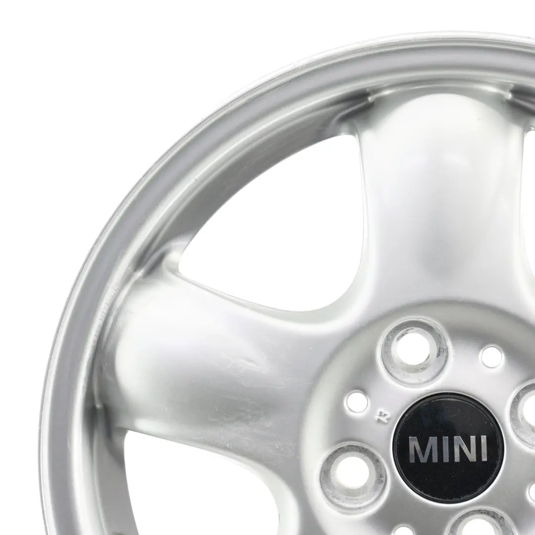 Mini One R50 R55 R56 Silver Wheel Alloy Rim 15" 5,5J 5-Start Spooler 100 - SKU 6768498-2 - Part number 6768498