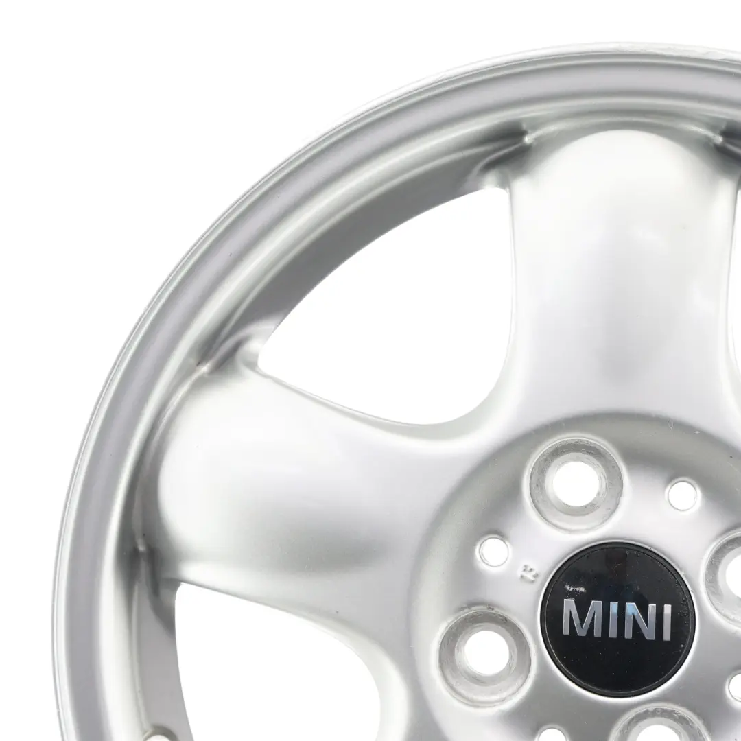 Mini Cooper One R50 R55 R56 Silver Wheel Alloy Rim 15" 5,5J 5-Start Spooler 100 - SKU 6768498-3 - Part number 6768498