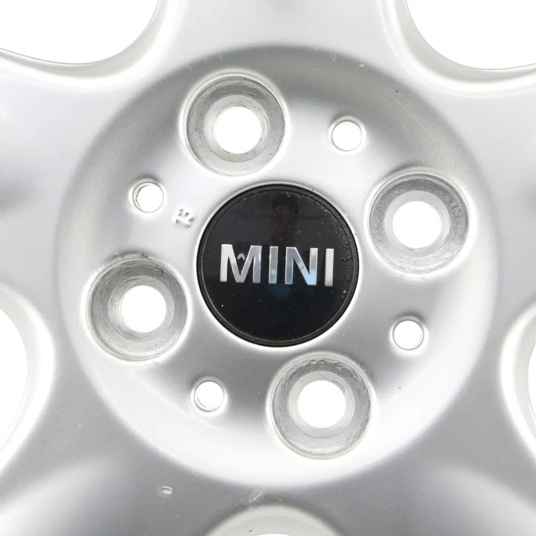Mini Cooper One R50 R55 R56 Silver Wheel Alloy Rim 15" 5,5J 5-Start Spooler 100 - SKU 6768498-3 - Part number 6768498