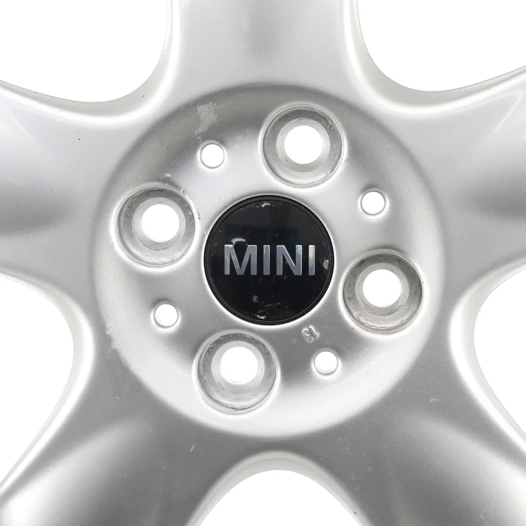 Mini Cooper One R50 R56 Silver Wheel Alloy Rim 15" 5-Start Spooler 100 - SKU 6768498-4 - Part number 6768498