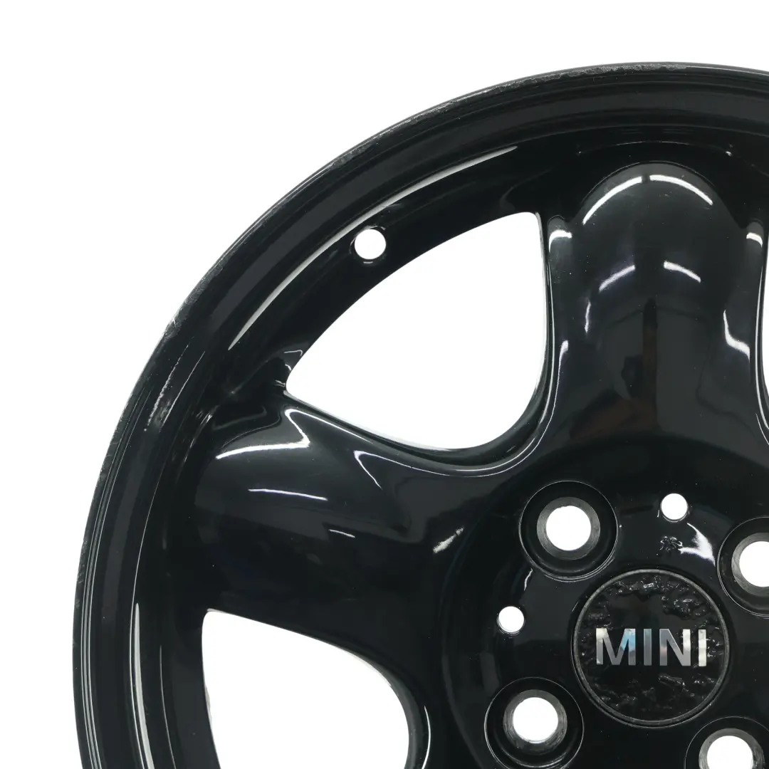 Mini Cooper One R50 R55 R56 Cerchio in Lega Nero 15" 5-Start Spooler 100 - SKU 6768498-6 - Numero di parte 6768498