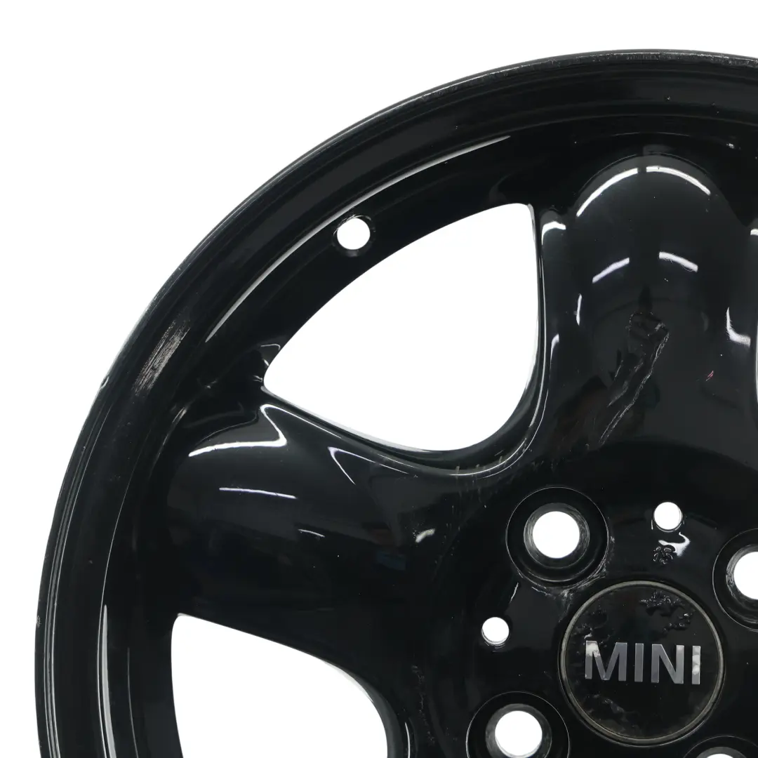 Alloy Rim 15" 5-Start Spooler 100 to Mini Cooper One R50 R55 R56 Black Wheel with Part number 6768498 Mini Cooper One R50 R55 R56 Black Wheel Alloy Rim 15" 5-Start Spooler 100 - SKU 6768498-9 - Part number 6768498