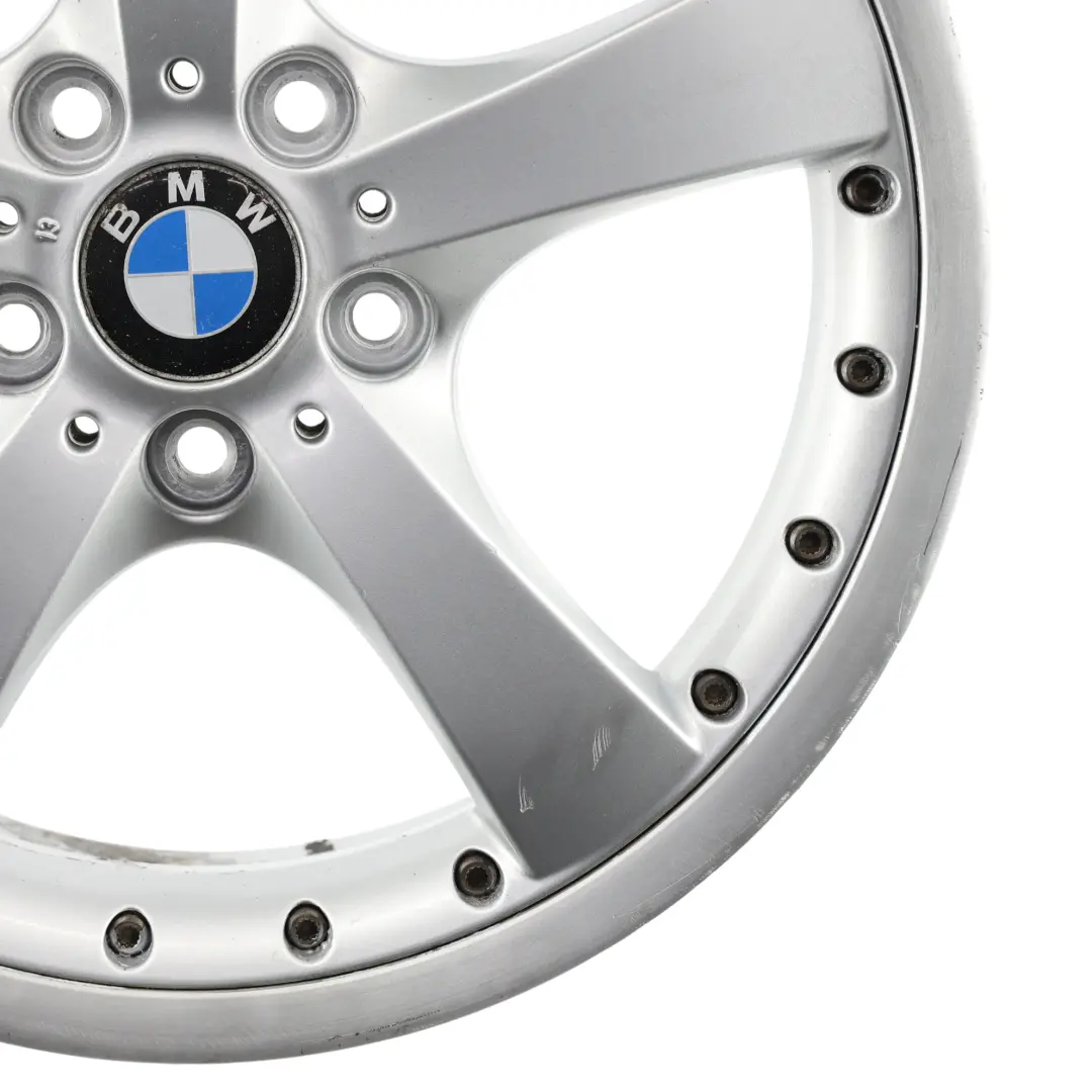 Front Silver Wheel Alloy Rim 18" 7.5J ET:47 Styling 179 to BMW E81 E87 with Part number 6768560 BMW E81 E87 Front Silver Wheel Alloy Rim 18" 7.5J ET:47 Styling 179 - SKU 6768560-2 - Part number 6768560