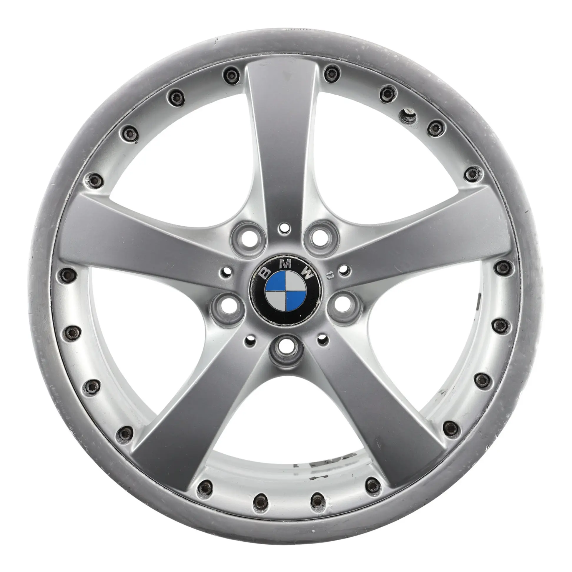 BMW E81 E87 Cerchio Posteriore Lega Argento 18" 8J ET:49 Styling 179 6768561
