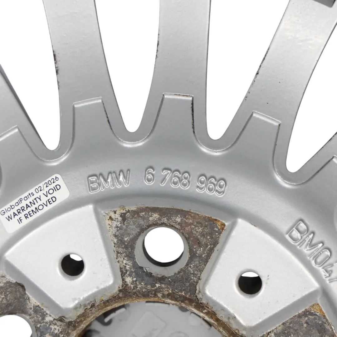 BMW E90 E91 Cerchio in lega argento 17" ET:34 8J Spider Spoke 187 - SKU 6768969-1 - Numero di parte 6768969