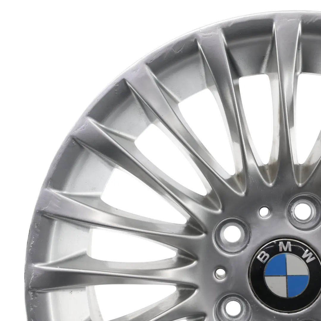 Silberne Leicht metall felge 17" ET:34 8J Spider Speiche 187 für BMW E90 E91 mit Teilenummer 6768969 BMW E90 E91 Silberne Leicht metall felge 17" ET:34 8J Spider Speiche 187 - SKU 6768969-1 - Teilenummer 6768969